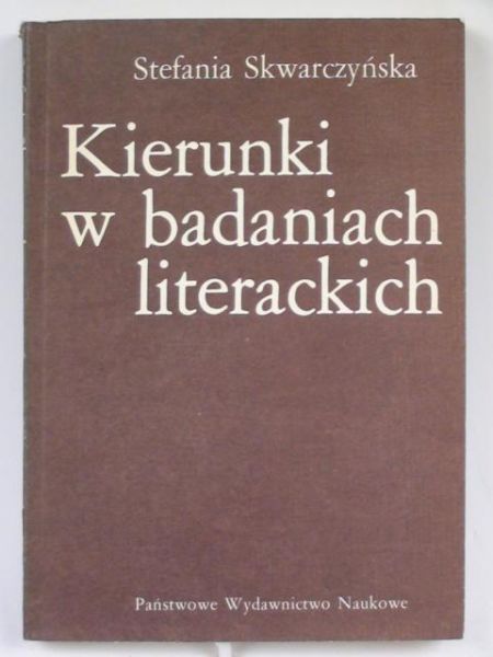 Kierunki w badaniach literackich