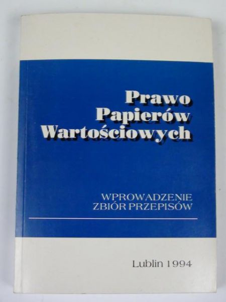 Prawo papierów wartościowych