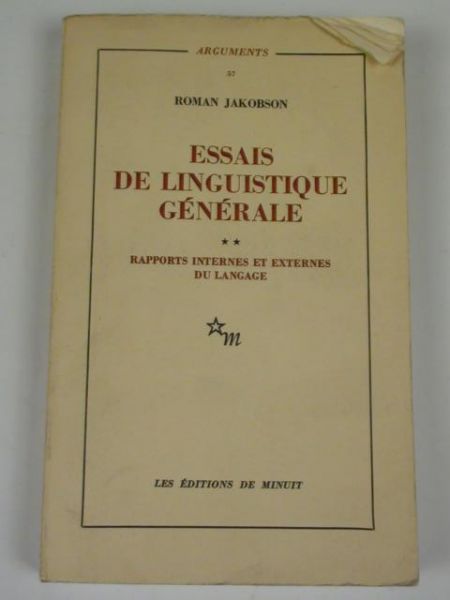 Essais de linguistique generale