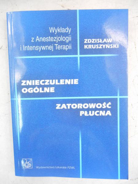 Znieczulenia ogólne. Zatorowośc płucna