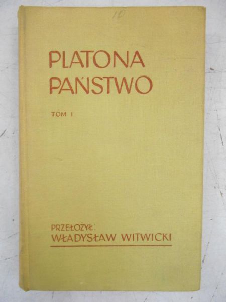 Platona państwo, tom I