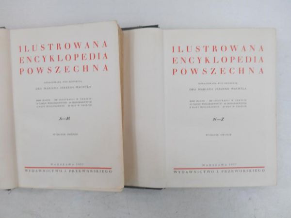 Ilustrowana encyklopedia powszechna, tom I-II, 1937 r.