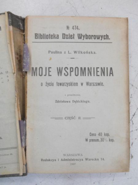 Moje wspomnienia, 1907 r.