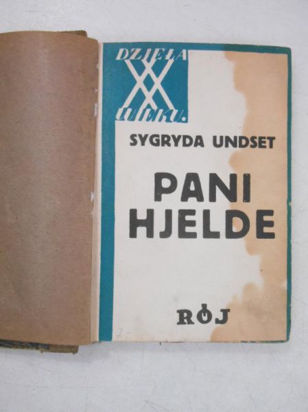 Undset Sygryda - Pani Hjelde, 1931 r.