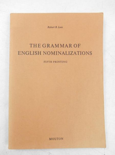 The grammar of english nominalizations