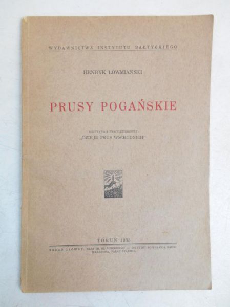 Prusy pogańskie, 1935 r.