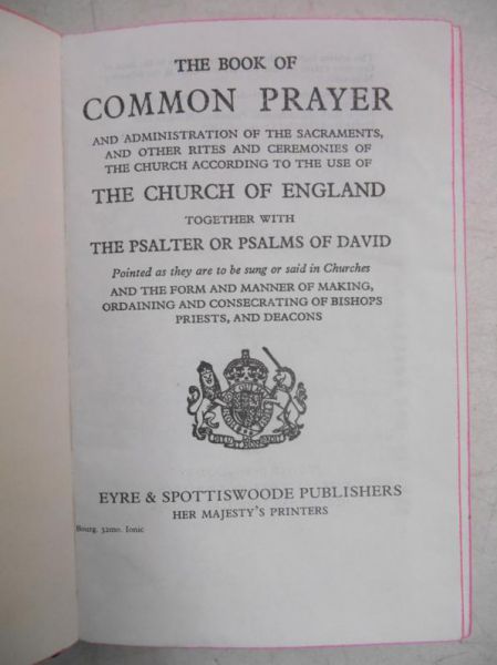 The Book of Common of Prayer