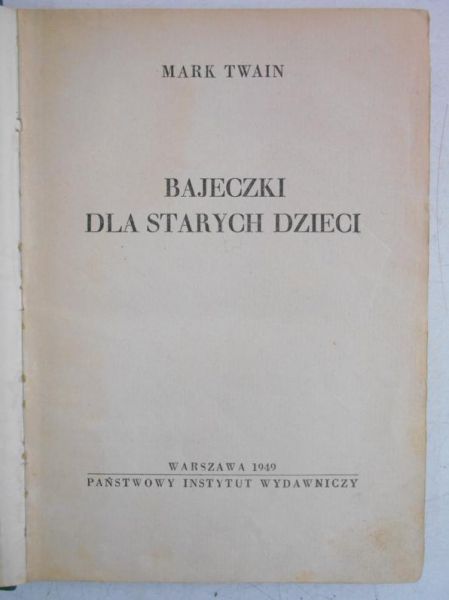 Bajeczki dla starych dzieci, 1949 r.