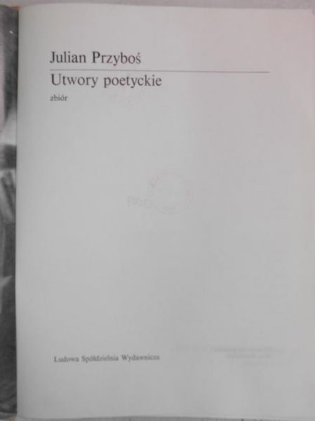 Utwory poetyckie