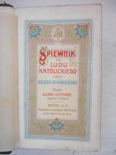 Gllar   - Śpewnk dla ludu katolckego oraz ksążka do nabożeństwa, 1908 r.
