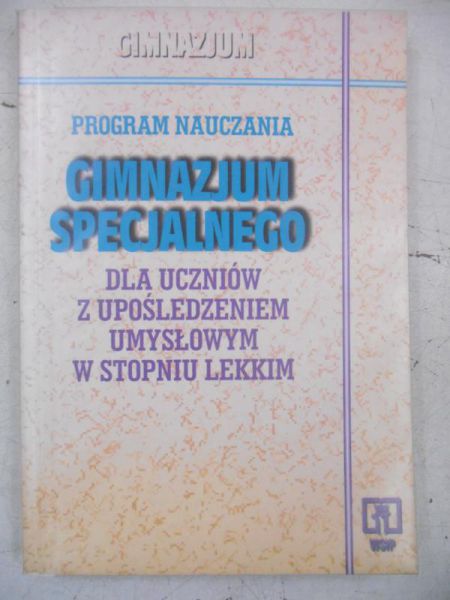 Program nauczania gimnazjum specjalnego