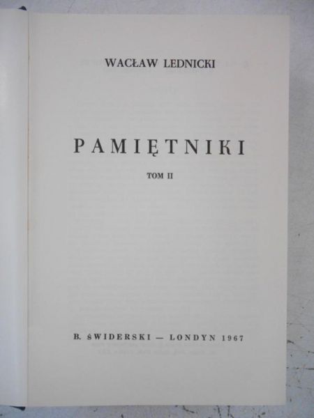 Pamiętniki, Tom II