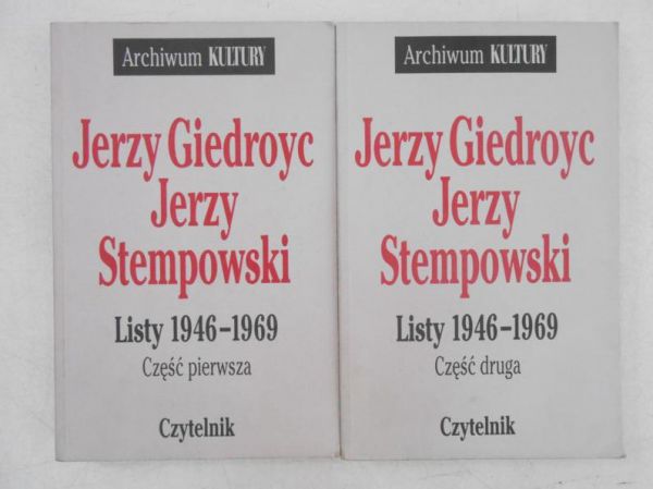 Jerzy Giedroyc, Jerzy Stempowski. Listy 1946-1969, Tom I-II