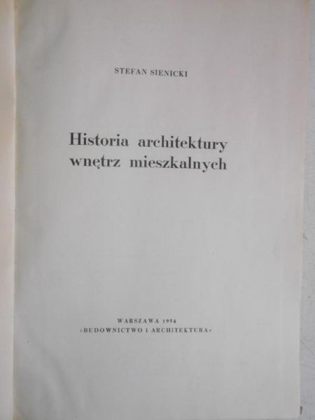 Historia architektury wnętrz mieszkalnych