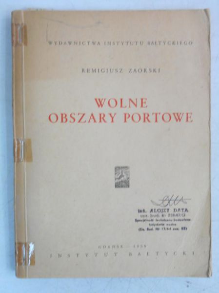Wolne obszary portowe, 1950 r.