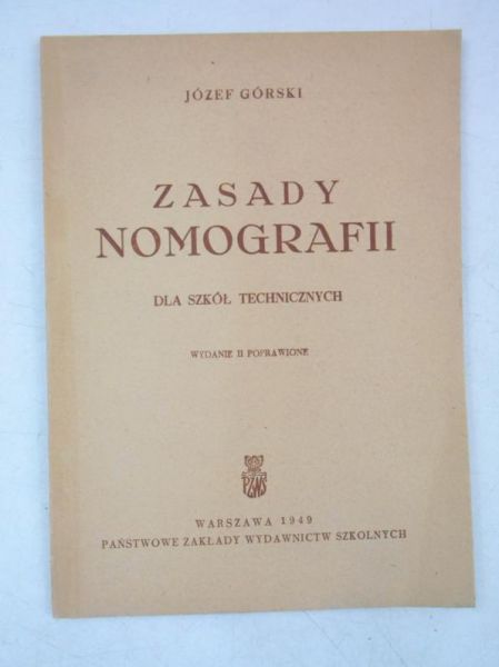 Zasady monografii dla szkół technicznych, 1949 r.