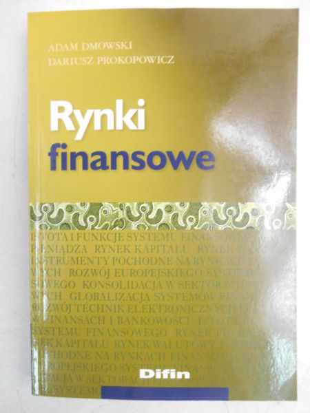 Dmowski Adam - Rynki finansowe
