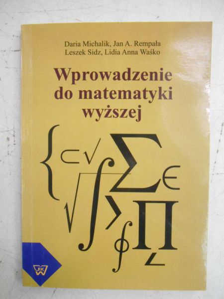 Michalik Daria - Wprowadzenie do matematyki wyższej