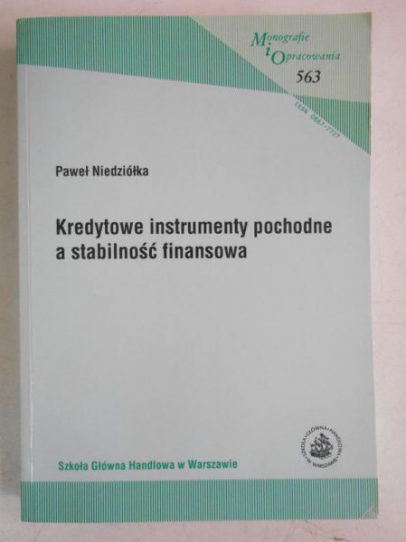 Niedziółka Paweł  - Kredytowe instrumenty pochodne a stabilność finansowa