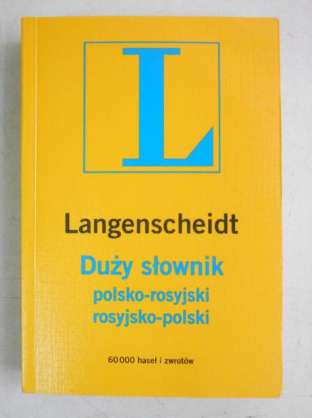 Duży słownik polsko-rosyjski rosyjsko-polski. Langenscheidt