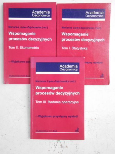 Wspomaganie procesów decyzyjnych, Tom I-III