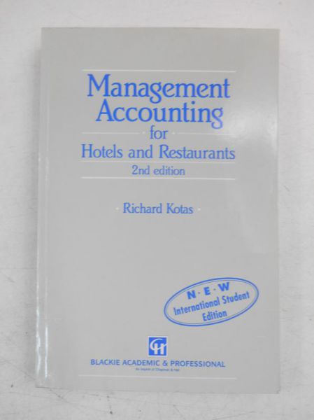 Management Accounting for Hotels and Restaurants, 2nd edition