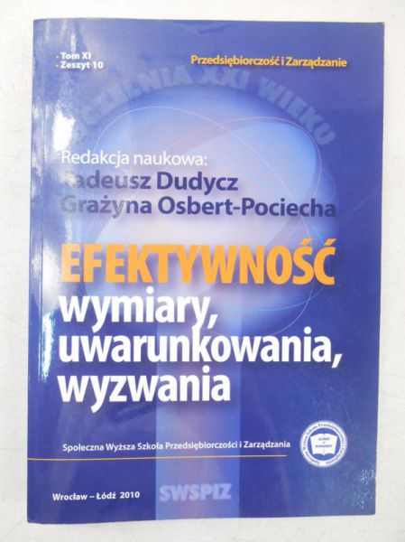 Efektywność. Wymiary, uwarunkowania, wyzwania