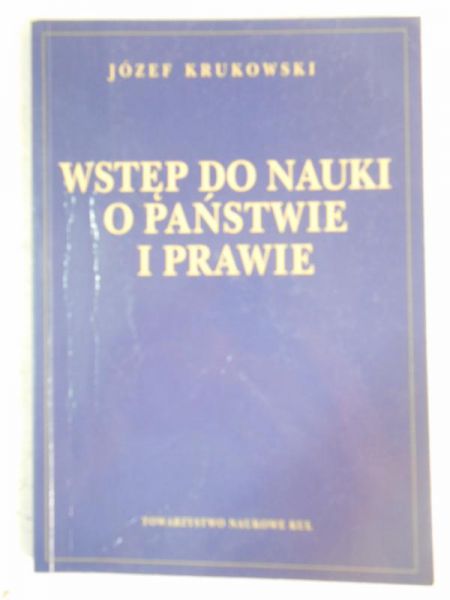 Wstęp  do nauki  o państwie i prawie