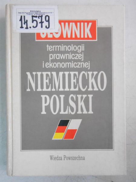 Słownik terminologii prawniczej i ekonomicznej niemiecko-polski