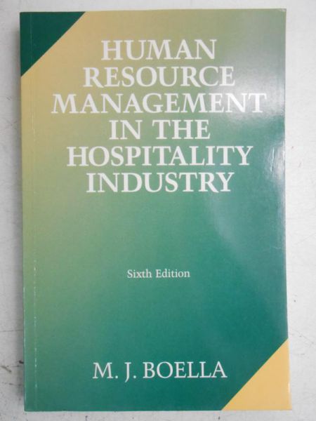 Human Resource Management in the Hospitality Industry