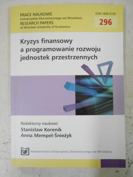 Kryzys finansowy a programowanie rozwoju jednostek przestrzennych