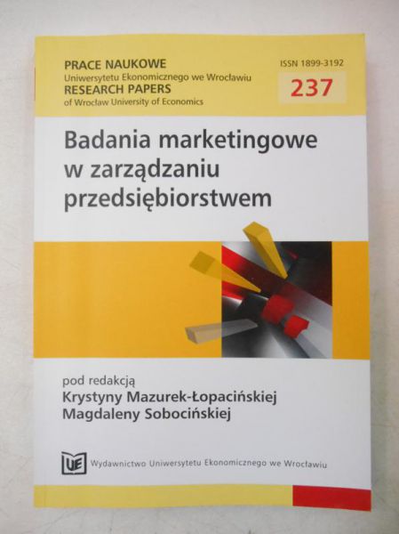 Mazurek-Łopacińska Krystyna - Badania marketingowe w zarządzaniu przedsiębiorstwem