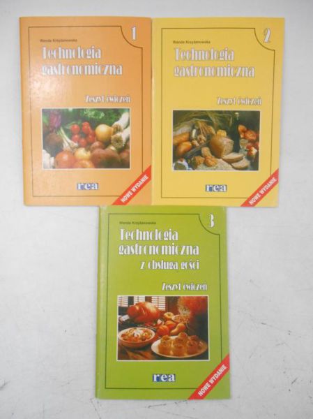 Technologia gastronomiczna. Zeszyt ćwiczeń, tom II-III