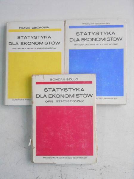 / Sadowski Wiesław - Statystyka dla ekonomistów, Tom, I-III