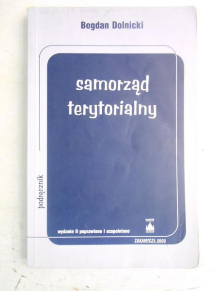 Dolnicki Bogdan - Samorząd terytorialny