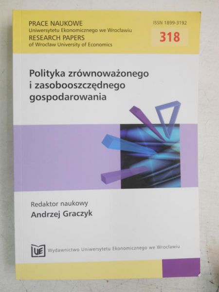 Polityka zrównoważonego i zasobooszczędnego gospodarowania