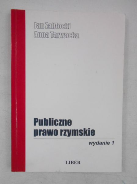 Zabłocki Jan - Publiczne prawo rzymskie