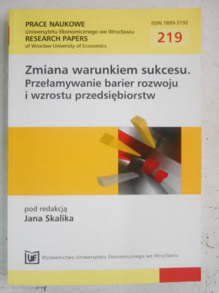 Zmina warunkiem sukcesu. Przełamywanie barier rozwoju i wzrostu przedsiębiorstw