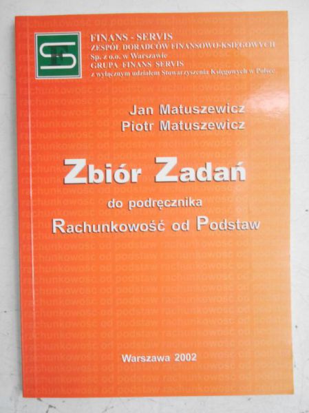 Zbiór zadań do podręcznika Rachunkowość od Podstaw
