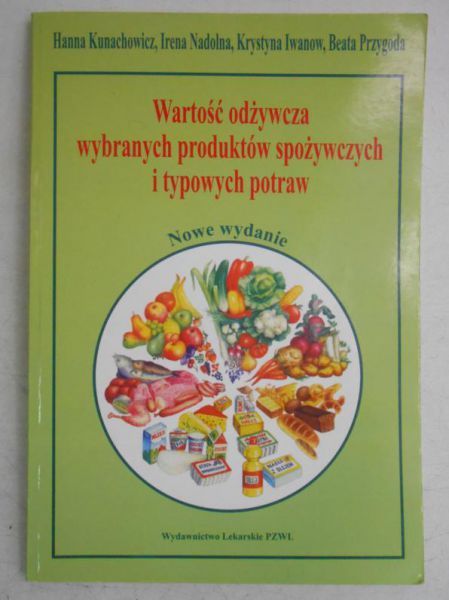 Wartość odżywcza wybranych produktów spożywczych i typowych potraw