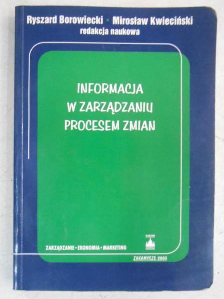 Informacja w zarządzaniu procesem zmian