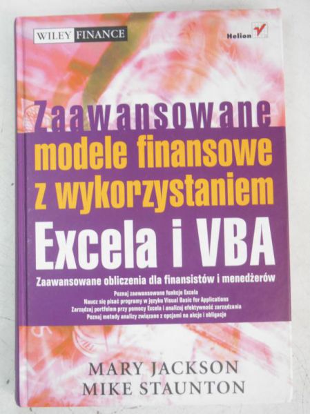 Zaawansowane modele finansowe z wykorzystaniem Excela i VBA + CD