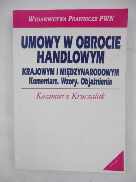 Umowy w obrocie handlowym krajowym i międzynarodowym