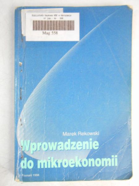 Wprowadzenie do mikroekonomii