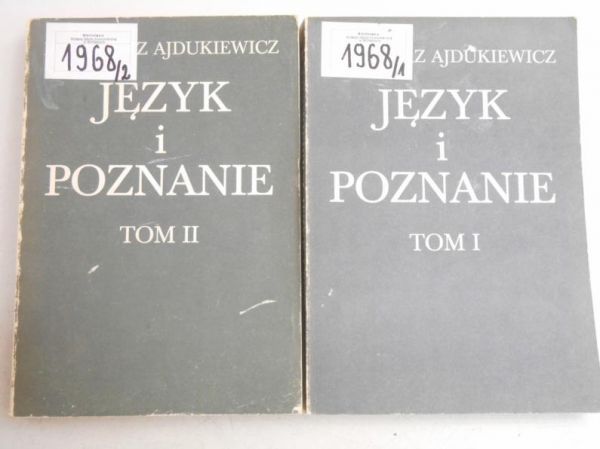Ajdukiewicz Kazimierz - Język i poznanie, Tom I-II