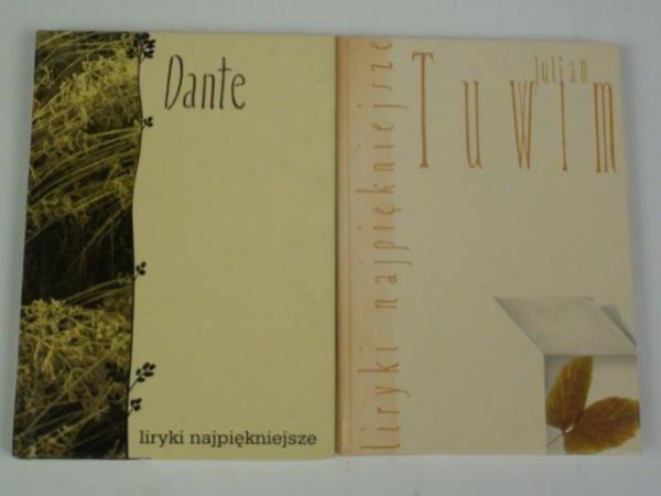 Dante/Tuwim - Liryki najpiękniejsze, 2 książki