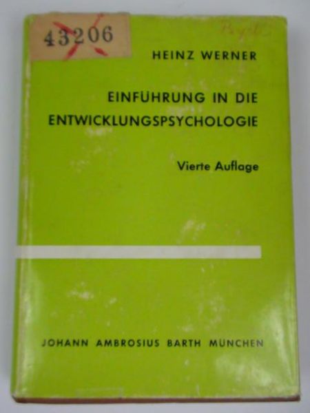 Einfuhrung in die Entwicklungspsychologie