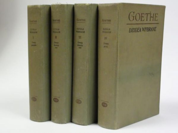 Goethe Jan W. - Dzieła wybrane Tom I-IV