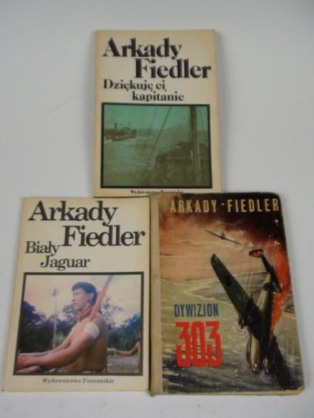 Fiedler Arkady - Dywizjon 303, Biały Jaguar, Dziękuję ci, kapitanie, 3 książki