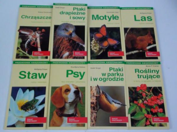 Świat przyrody. Przewodnik kieszonkowy, 8 książek